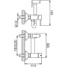 Гигиенический душ FRAP F7503-5 со смесителем, сатин