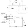Встраиваемый смеситель для раковины FRAP H76 F1276-9